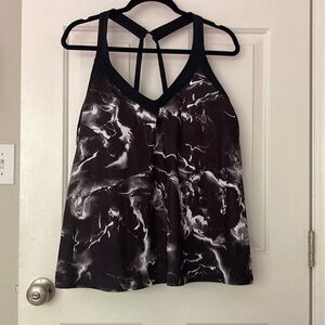 Nike Tankini Swim Top Black & White